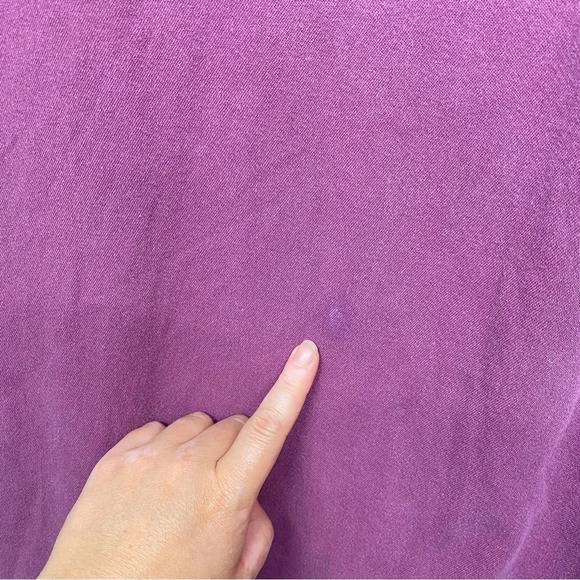 White Horse Pearl Snap Button Down Shirt Purple Vintage Men's XL FLAW - Picture 6 of 9